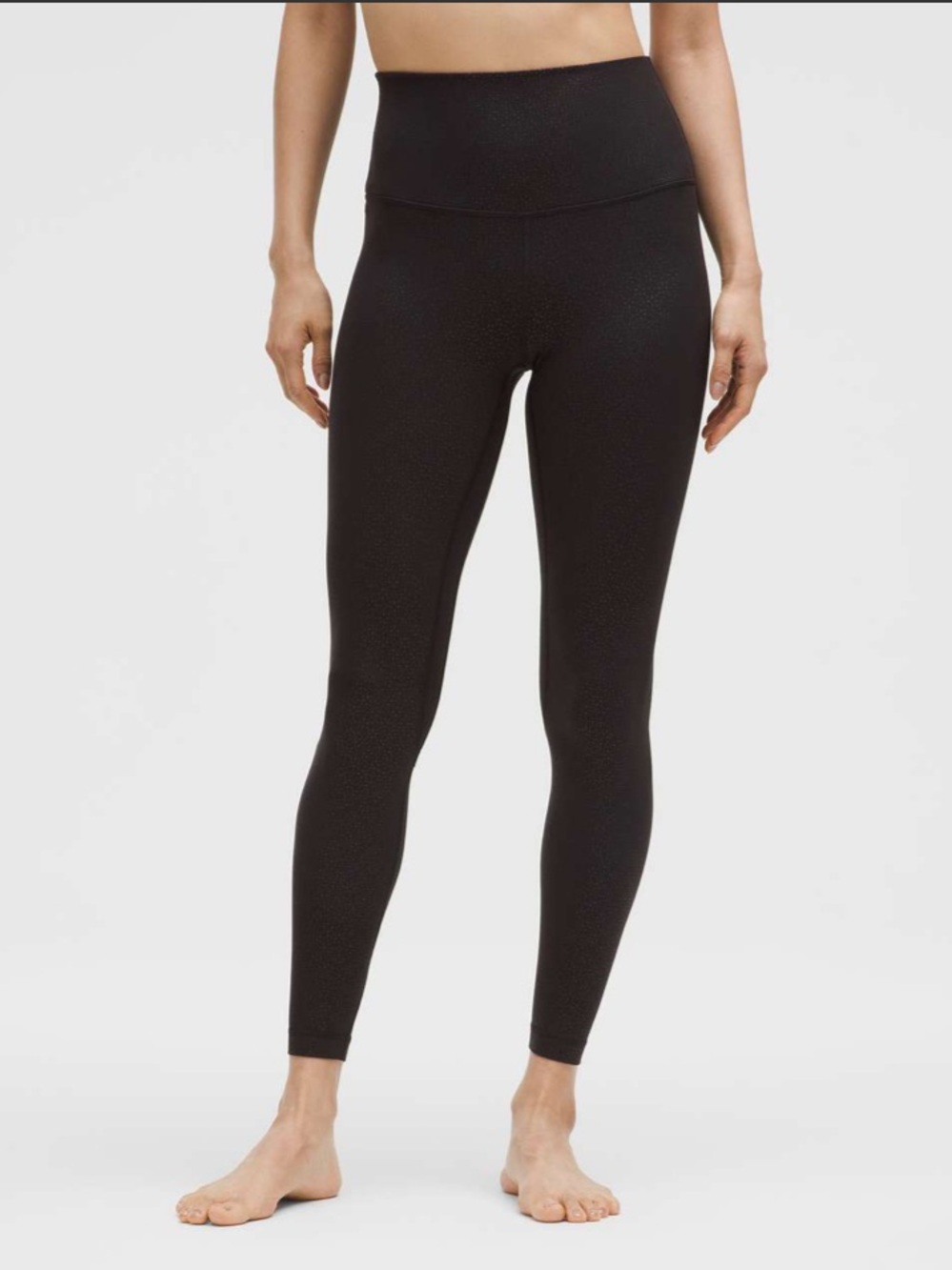 Lululemon Align High-Rise Pant 25"
Lace Dot Emboss Black Sz 14